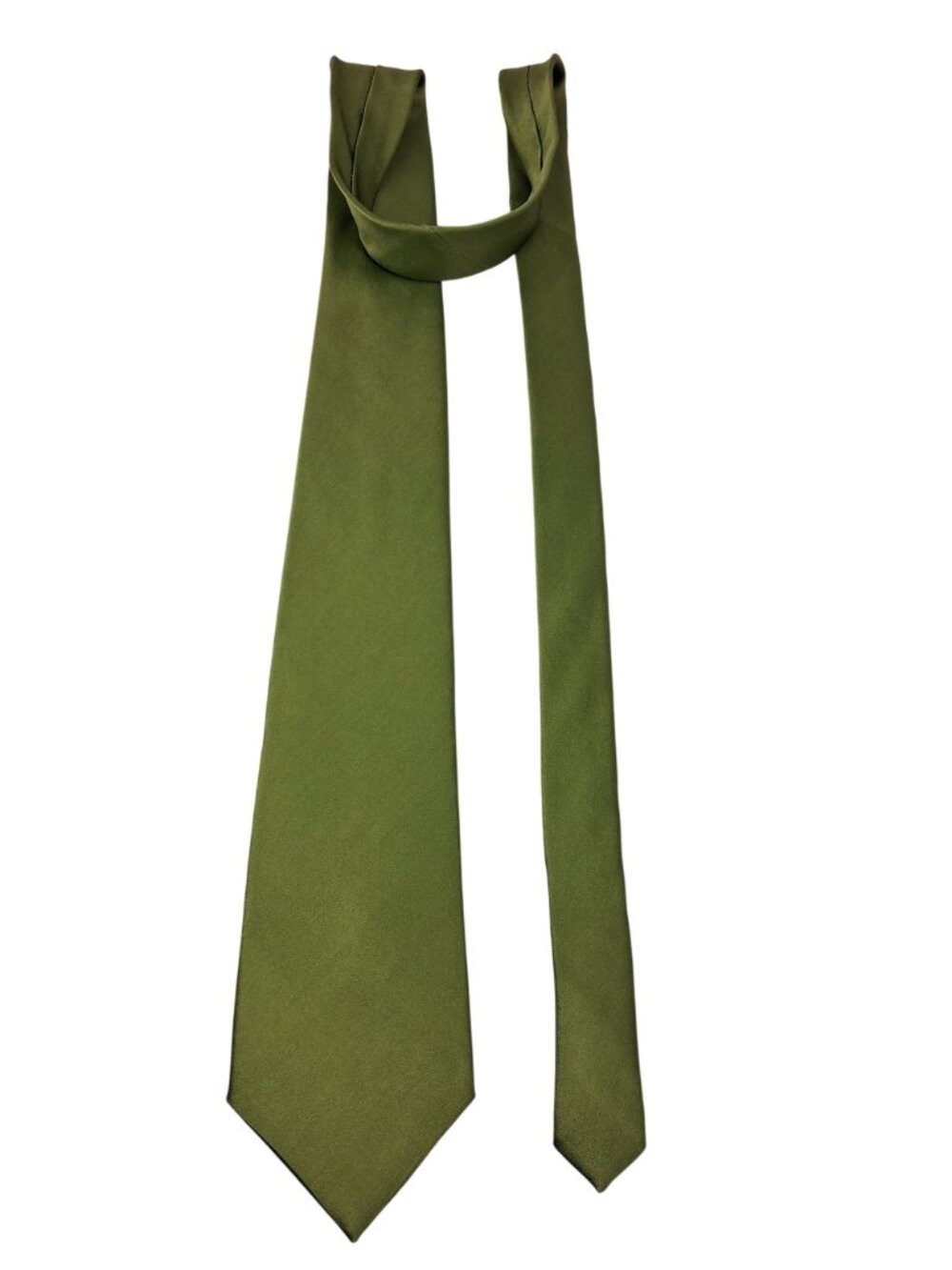 Zylos Gold George Machado Green Silk Tie 58" Classic Mens Neckwear USA - Picture 3 of 5